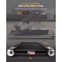 Tapis roulant électrique pliant 2,25 CV pour bureau à domicile, peu encombrant, aucun assemblage requis, tapis de course portable pour l'exercice à la maison ou au bureau