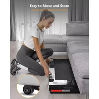 Tapis roulant électrique pliant 2,25 CV pour bureau à domicile, peu encombrant, aucun assemblage requis, tapis de course portable pour l'exercice à la maison ou au bureau