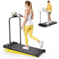 Redliro Tapis de marche 2-en-1 avec inclinaison, tapis de course sous le bureau avec écran LED et APP pour la maison et le bureau