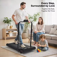 Redliro Tapis de marche 2-en-1 avec inclinaison, tapis de course sous le bureau avec écran LED et APP pour la maison et le bureau
