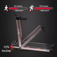 Tapis de Course Pliable 2 en 1 DeerRun Z10 Pro Muse avec Télécommande, Inclinaison Automatique 12%
