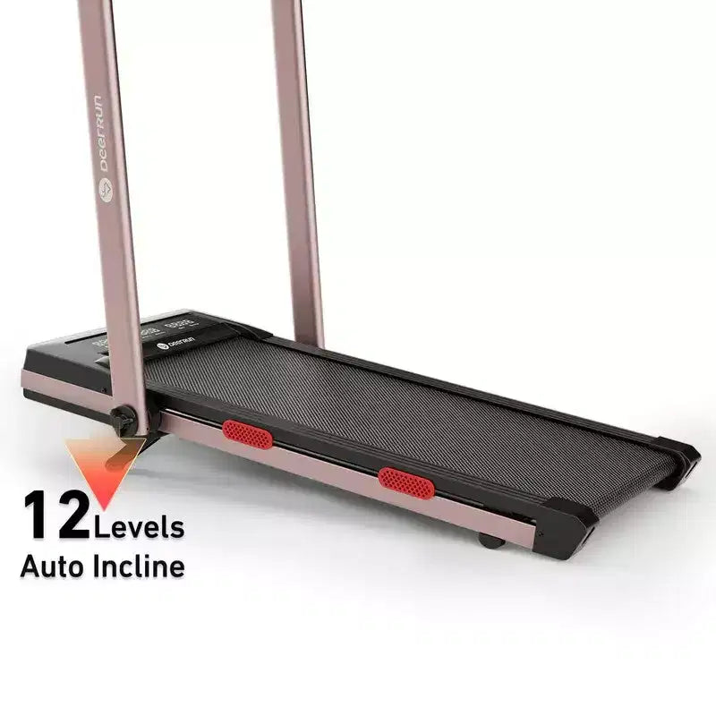 Tapis de Course Pliable 2 en 1 DeerRun Z10 Pro Muse avec Télécommande, Inclinaison Automatique 12%
