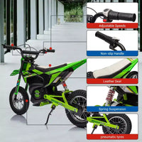Moto électrique COZONY 24 V pour enfants, moteur 250 W, vitesse réglable jusqu'à 21,9 km/h, pneus pneumatiques, poignée antidérapante