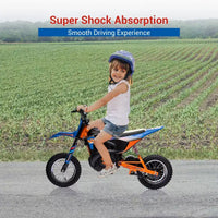Moto électrique COZONY 24 V pour enfants, moteur 250 W, vitesse réglable jusqu'à 21,9 km/h, pneus pneumatiques, poignée antidérapante