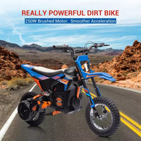 Moto électrique COZONY 24 V pour enfants, moteur 250 W, vitesse réglable jusqu'à 21,9 km/h, pneus pneumatiques, poignée antidérapante