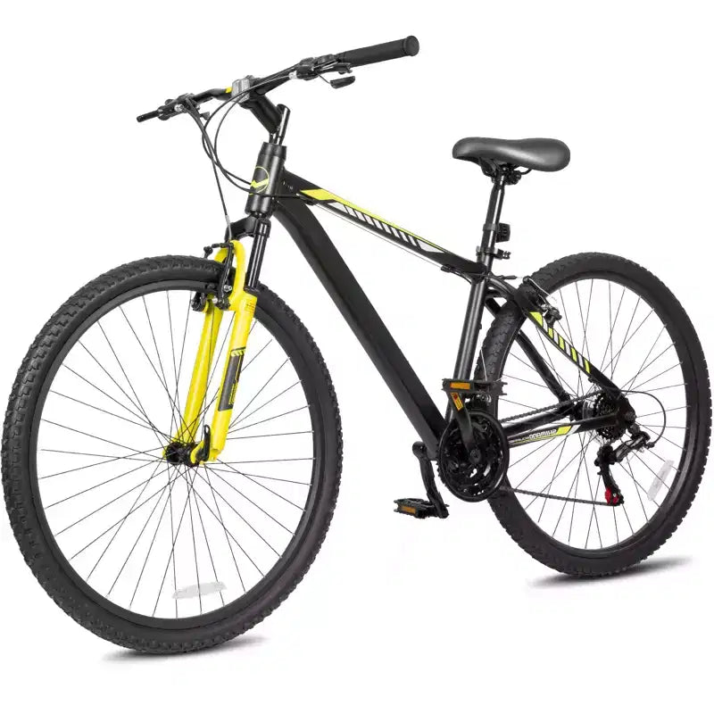 Hykolity Vélo tout-terrain 29 pouces 29r VTT Sport Grand vélo Suspendu Léger Cyclisme en extérieur pour Adulte Homme Femme Gris neutre