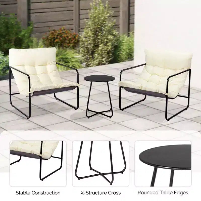 Ensemble de bistro 3 pièces pour terrasse