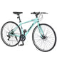 Vélo de route Whisen 28, vélo de ville hybride avec cadre en alliage d'aluminium Shimano 7 vitesses et freins à double disque