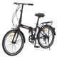 Whisen 24 Folding City Bike, Adult Bicycles with Shimano 7-Speed, Steel Frame