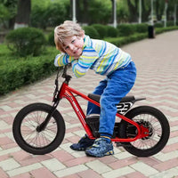 Moto Cross Électrique pour Enfants de 6 à 12 Ans, Vélo d'Équilibre Électrique 250W, Vitesse Max 25 km/h & 3 Réglages de Vitesse, Batterie 24V/5.2AH