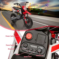 Moto électrique 12 V pour enfants avec roues stabilisatrices, suspension à ressort, accélérateur rotatif, vitesse maximale 4,8 km/h