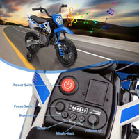Moto électrique 12 V pour enfants avec roues stabilisatrices, suspension à ressort, accélérateur rotatif, vitesse maximale 4,8 km/h