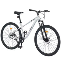 Okak 29IN Single Speed Mountain Bike, Adult Bike with Steel Frame and Front Suspension, Mens Bike for Commuting, Travel, Mountain