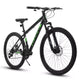 VTT Okak 27 pouces avec fourche suspendue et cadre en aluminium, VTT tout-terrain 21 vitesses avec frein à disque, vélo pour adultes hommes et femmes
