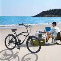 Vélo de plage Okak 26 pouces avec système 7 vitesses, vélo homme avec freins en V avant et arrière, vélo à cadre métallique pour adolescents et adultes