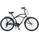 Vélo de plage Okak 26 pouces avec système 7 vitesses, vélo homme avec freins en V avant et arrière, vélo à cadre métallique pour adolescents et adultes