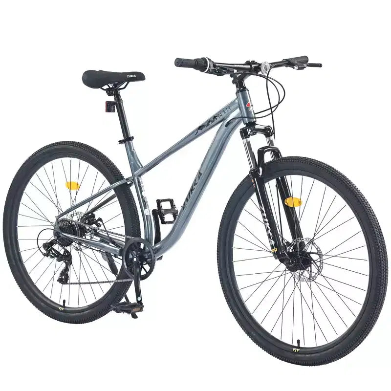 VTT Okak 29 pouces avec système 8 vitesses, Dirt Bike avec cadre en acier et suspension avant, vélo pour adultes hommes, femmes, garçons et filles