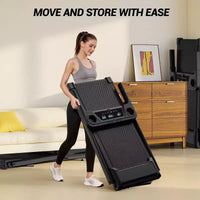 Tapis de course à domicile avec inclinaison de 16 % et barre de maintien, tapis roulant pliable silencieux de 3,0 CV avec écran LED grande capacité