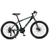 VTT Okak 26 pouces avec 21 vitesses et freins à disque mécaniques, vélo adulte avec cadre en acier à haute teneur en carbone, Dirt Bike pour enfants et adultes