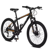 VTT Okak 26 pouces avec 21 vitesses et freins à disque mécaniques, vélo adulte avec cadre en acier à haute teneur en carbone, Dirt Bike pour enfants et adultes