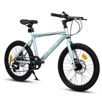 Vélo enfant Okak 20" avec 7 vitesses et cadre en acier, vélo enfant avec double freins à disque et pneus de 1,75", vélos cruiser pour garçons et filles