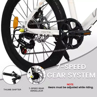 Vélo enfant Okak 20" avec 7 vitesses et cadre en acier, vélo enfant avec double freins à disque et pneus de 1,75", vélos cruiser pour garçons et filles