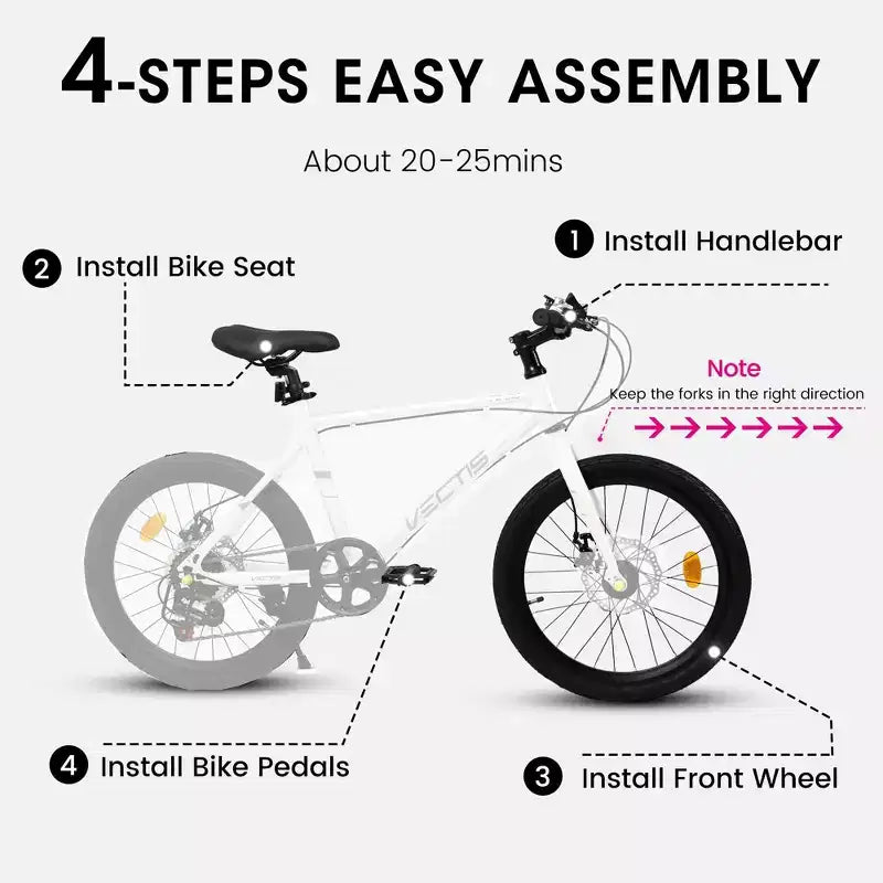 Vélo enfant Okak 20" avec 7 vitesses et cadre en acier, vélo enfant avec double freins à disque et pneus de 1,75", vélos cruiser pour garçons et filles