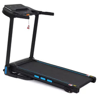 Tapis roulant pliable 3,5 CV pour la maison avec inclinaison, 16 km/h, capacité de 159 kg, capteurs de fréquence cardiaque, chargement USB-C et USB, haut-parleur Bluetooth