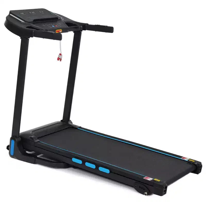 Tapis roulant pliable 3,5 CV pour la maison avec inclinaison, 16 km/h, capacité de 159 kg, capteurs de fréquence cardiaque, chargement USB-C et USB, haut-parleur Bluetooth