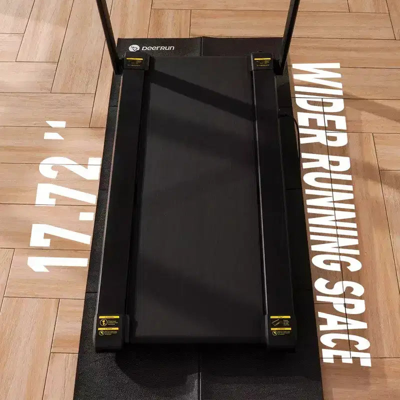DeerRun X20 Tapis de course avec inclinaison automatique 15%, surface de course complète, capacité 400 lbs