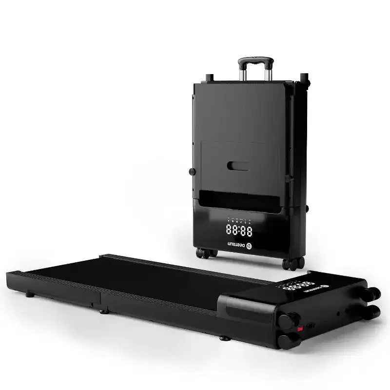 Tapis de course pliable DeerRun Z20 avec affichage LED, dimensions de la bande de roulement 39,4 x 95 cm, ultra compact, idéal pour les voyages