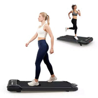 Tapis roulant 3-en-1 Whisen pour sous le bureau avec inclinaison, tapis de marche avec guidon, télécommande