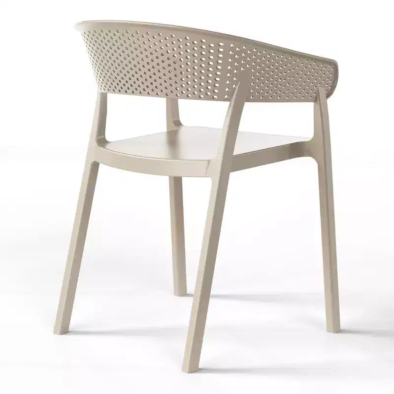 Ensemble de bistrot WestinTrends Playa 3 pièces en résine pour extérieur avec table et chaises empilables, sable