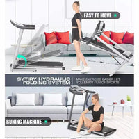 Tapis de course KRISRATE avec inclinaison de 12 %, écran TV 3D de 10", Wi-Fi, application et capteur de fréquence cardiaque pour la maison, tapis de course intelligent de 3,25 CV et 14,5 km/h, machine de course pliable