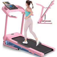 Tapis de course KRISRATE avec inclinaison, tapis de course pliable portable intelligent 3,5 CV pour la maison, machine de course avec suivi intelligent de la condition physique, absorption silencieuse des chocs