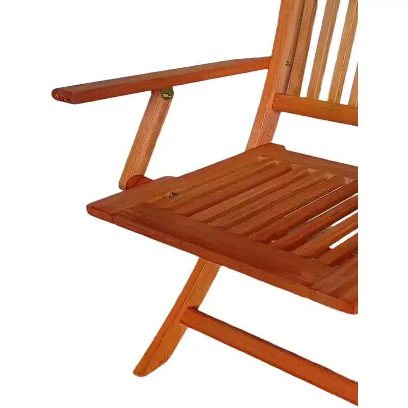 Ensemble de salle à manger pliable pour patio, 4 chaises pliantes, universel intérieur et extérieur, Teck