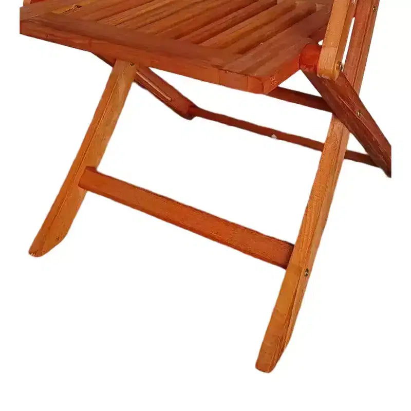 Ensemble de salle à manger pliable pour patio, 4 chaises pliantes, universel intérieur et extérieur, Teck