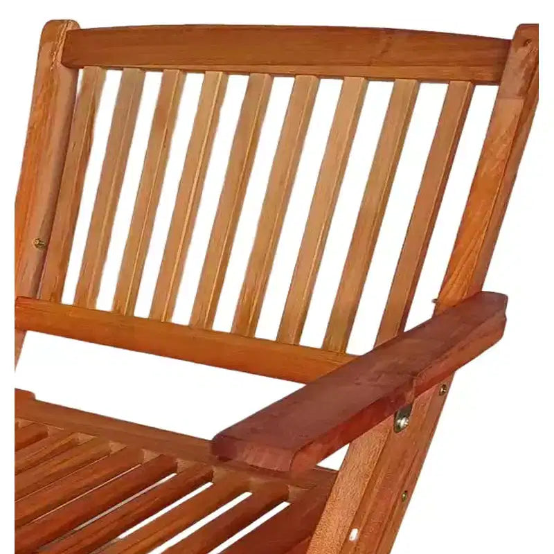 Ensemble de salle à manger pliable pour patio, 4 chaises pliantes, universel intérieur et extérieur, Teck