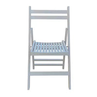 Chaise pliante en bois à lattes pour événement spécial - Blanche, lot de 4, CHAISE PLIANTE, STYLE PLIABLE