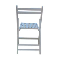 Chaise pliante en bois à lattes pour événement spécial - Blanche, lot de 4, CHAISE PLIANTE, STYLE PLIABLE