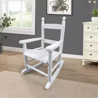 Fauteuil à bascule blanc pour enfants – Intérieur ou extérieur – Adapté aux enfants – Durable