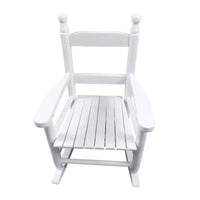 Fauteuil à bascule blanc pour enfants – Intérieur ou extérieur – Adapté aux enfants – Durable