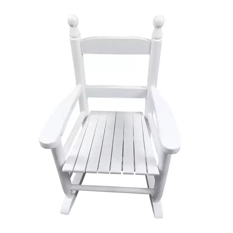 Fauteuil à bascule blanc pour enfants – Intérieur ou extérieur – Adapté aux enfants – Durable