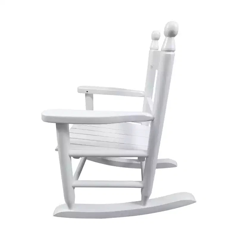 Fauteuil à bascule blanc pour enfants – Intérieur ou extérieur – Adapté aux enfants – Durable