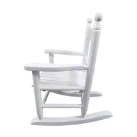 Fauteuil à bascule blanc pour enfants – Intérieur ou extérieur – Adapté aux enfants – Durable