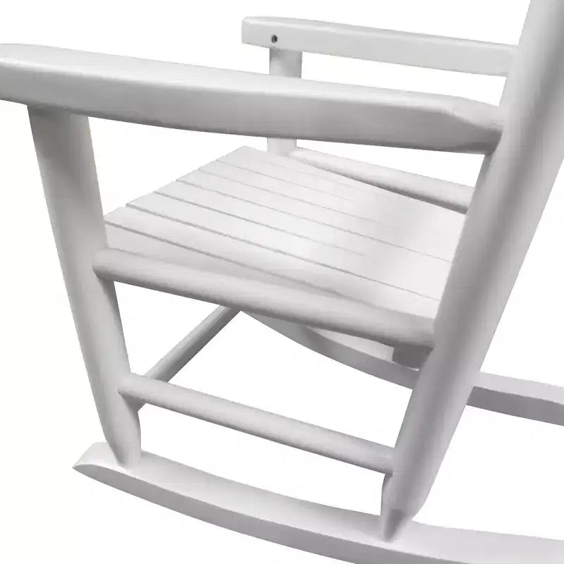 Fauteuil à bascule blanc pour enfants – Intérieur ou extérieur – Adapté aux enfants – Durable
