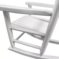 Fauteuil à bascule blanc pour enfants – Intérieur ou extérieur – Adapté aux enfants – Durable