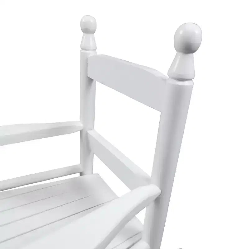 Fauteuil à bascule blanc pour enfants – Intérieur ou extérieur – Adapté aux enfants – Durable