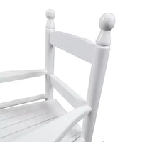 Fauteuil à bascule blanc pour enfants – Intérieur ou extérieur – Adapté aux enfants – Durable