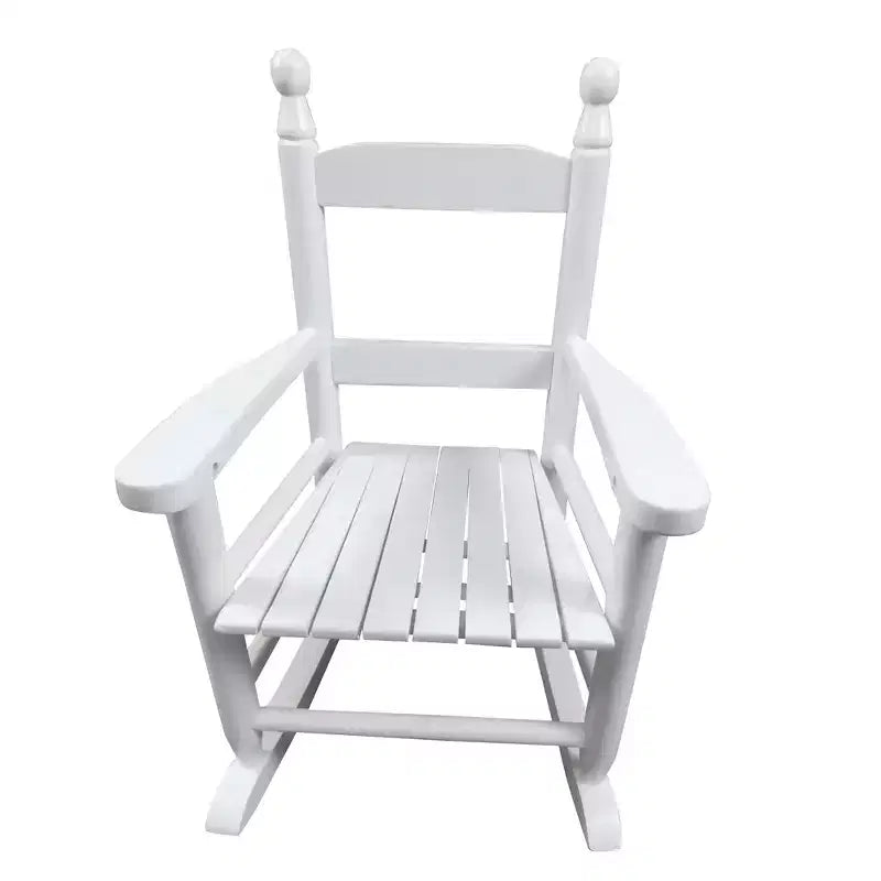 Fauteuil à bascule blanc pour enfants – Intérieur ou extérieur – Adapté aux enfants – Durable
